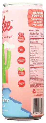 Vista 5 de Pricklee - Aguas de tuna, sabor hibisco/fresa, con antioxidantes naturales y electrolitos para dar hidratación, inmunidad y recuperación, sin