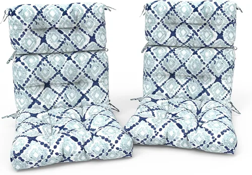 Vista 32 de Cojines para sillas de patio con respaldo alto para exteriores, cojines Adirondack para jardín, porche, hogar, oficina, uso en sillas, 44 x 22 x 4