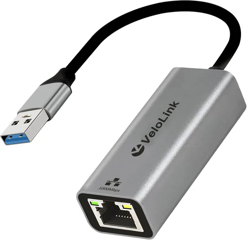 Vista 2 de Adaptador USB A a Ethernet, USB gigabit 1000Mbps Plug and Play con USB 3.0, sin controlador, dongle de red LAN RJ45 compatible con Nintendo Switch