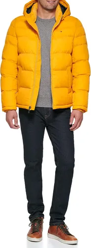 Vista 4 de Tommy Hilfiger - Chaqueta acolchada con capucha de relleno alternativo para hombre (tallas estándar y para personas grandes y altas)