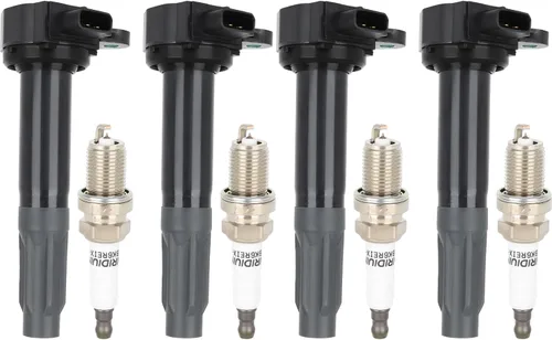 Vista 3 de Bobinas de bobina de encendido y bujías de iridio UF668 2010 2011 2012 para Subaru Legacy Outback H4 2.5L