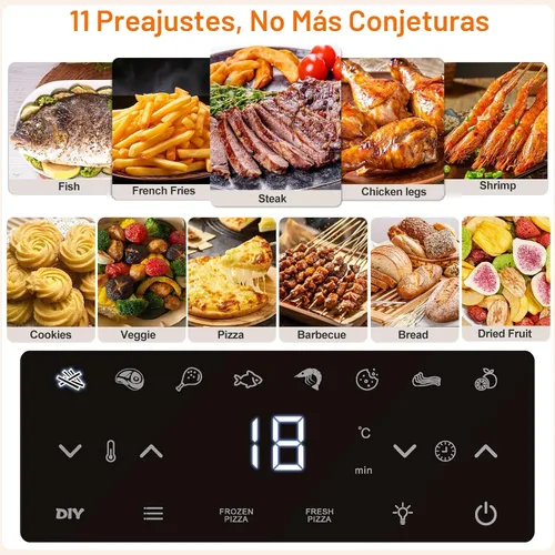 Vista 2 de Horno de pizza con freidora de aire de 4.5 cuartos para pizza