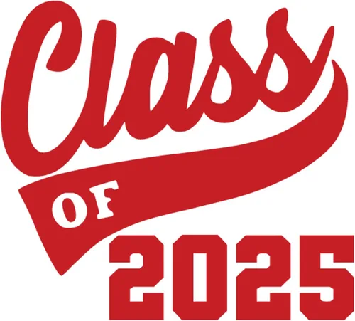Vista 10 de Adhesivo de graduación para planchar en la clase de 2025, calcomanía para camiseta de secundaria universitaria, parche de graduación HTV