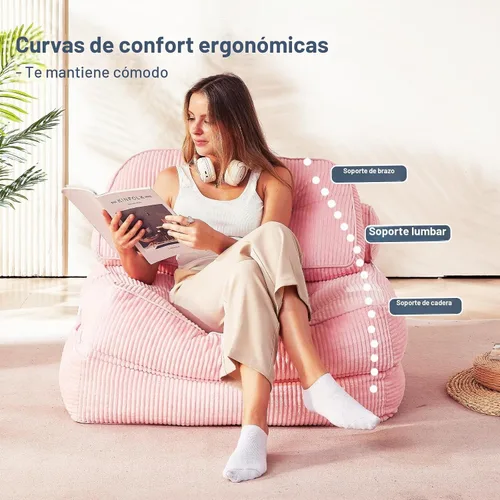 Vista 4 de Sofá cama plegable tipo futón, sin montaje, rosa 2 Rosa 2pack