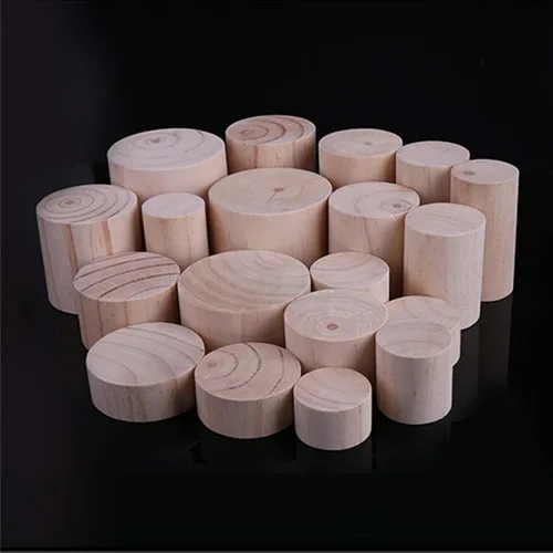Vista 6 de Patas cilíndricas de madera maciza de pino para gabinete, patas de soporte para mesa de café, patas de sofá, patas de cama, 23 tamaños, para mesa