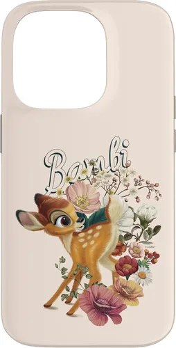 Vista 17 de Funda con logotipo de retrato floral Bambi para iPhone 16 Disney