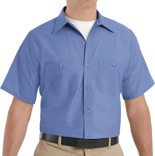 Vista 12 de Red Kap Camisa de uniforme de manga larga para hombre Negro