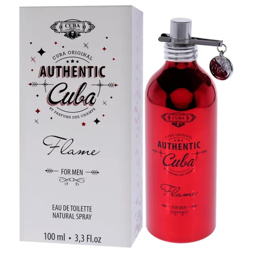 Vista 4 de Cuba Authentic Flame by Cuba para hombre - 3.3 oz EDT Spray