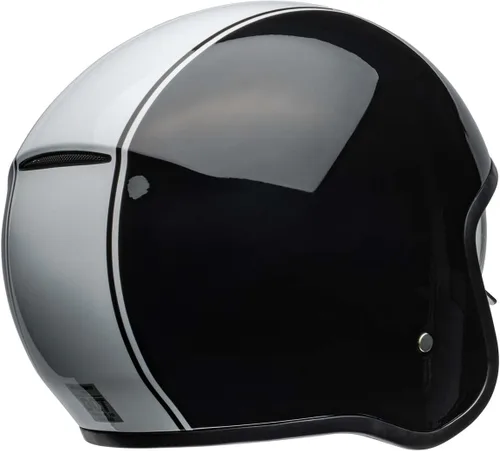 Vista 7 de Casco de motocicleta Bell TX501 Culture (negro brillante Rally/blanco - talla L)