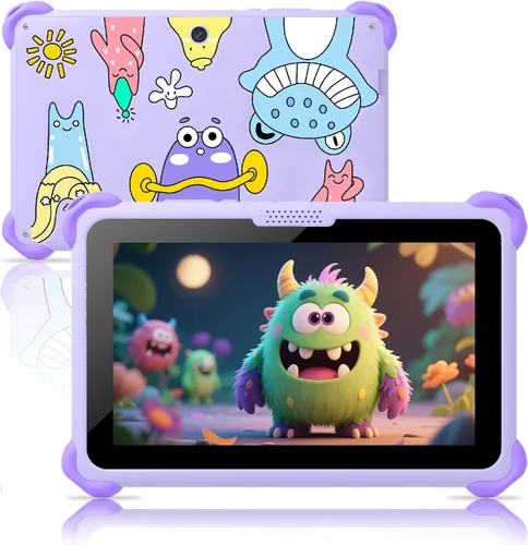 Vista 8 de Trayoo Tableta infantil de 7 pulgadas para niños de 3 a 12 años, tableta Android de 32 GB para niños pequeños con funda sólida, YouTube, Netflix