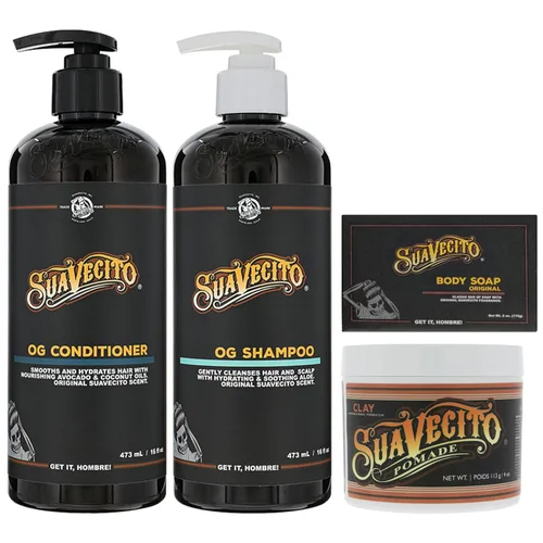Vista 2 de Suavecito Paquete de productos esenciales para el cabello y el cuerpo