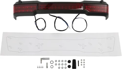 Vista 5 de Kit de luces traseras LED para motocicleta de 2 3/4 pulgadas, para maletero King para Harley Davidson Touring modelos 1997-2008