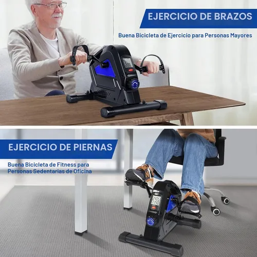 Vista 5 de AGM Ejercitador de pedal de bicicleta para debajo del escritorio