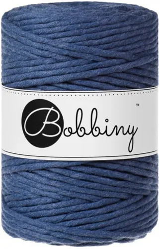 Vista 20 de Bobbiny Cordón de macramé XXL de 0.197 in de una sola capa (aguamarina), 108 yardas/330 pies (100% algodón reciclado)