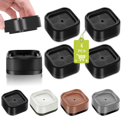 Vista 44 de Paquete de 12 elevadores de muebles de 1, 2 o 3 pulgadas, elevadores de cama ajustables resistentes para mesa, escritorio, sofá, silla, gabinete