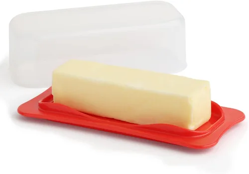 Vista 8 de Signoraware Mantequillera con Tapa - Recipiente Guardamantequilla con Tapa Transparente para Encimera, Refrigerador - Plástico Duradero