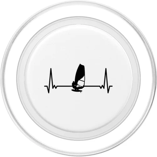 Vista 2 de Heartbeat Surfing Windsurfer Windsurf Windsurfing PopSockets MagSafe PopGrip for iPhone