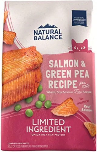 Vista 13 de Natural Balance Alimento seco para gatos adultos sin granos de ingredientes limitados, receta de pato reserva y guisantes verdes, 10 libras
