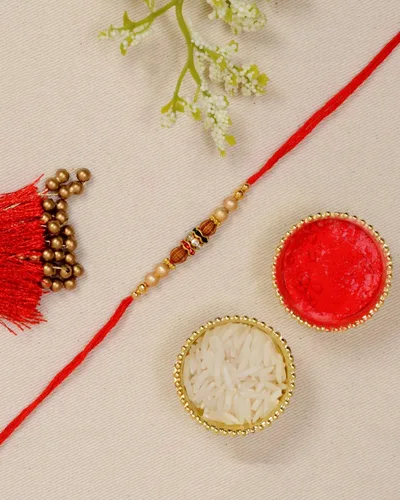 Vista 2 de Pulsera Rudraksha, 2 unidades, marrón
