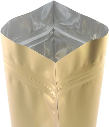 Vista 4 de QQ Studio 100 bolsas QuickQlick resellables de color metálico mate con ventana esmerilada (3.5 x 5.1 pulgadas, oro mate)