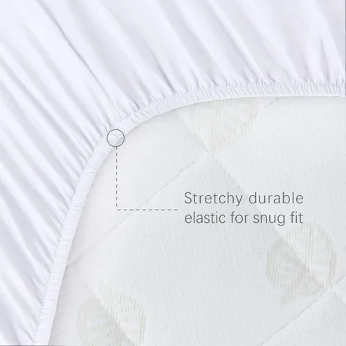 Vista 9 de Funda impermeable para colchón de moisés, viscosa hecha de bambú y sábanas de moisés compatibles con KoolerThings (3 en 1) moisés de bebé, sábanas