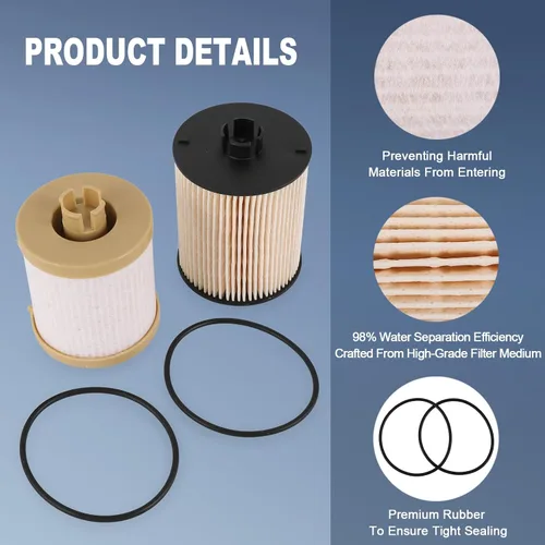 Vista 5 de DICMIC Filtro de combustible compatible con Ford F250 F350 F450 F550 Super Duty 6.4L Diesel 2008-2010 Reemplazo # FD-4617, 3C346731AA, 3C346731AA