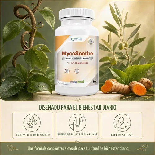 Vista 6 de MycoSoothe Fórmula avanzada para el cabello, la piel, las uñas y la inmunidad - 60 cápsulas