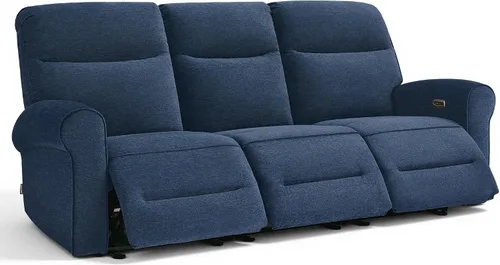 Vista 16 de MCombo Sofá reclinable eléctrico Hugger de pared de 87.8 pulgadas, sofá reclinable triple de 3 asientos con puertos USB, sofá reclinable con brazo