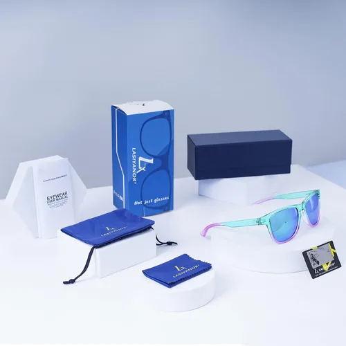 Vista 6 de Lasiyanor Gafas de sol polarizadas cuadradas TAC ligeras, marco TR90, protección UV400, gafas de sol de diseño moderno para hombres y mujeres