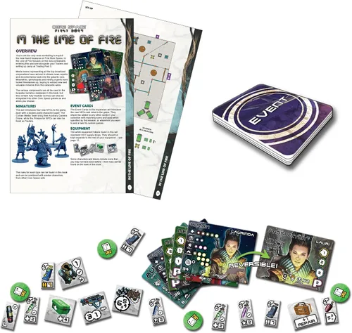 Vista 2 de Core Space First Born: in the Line of Fire Expansion - Battle Systems Cooperative/Solo SciFi Dungeon Crawler Juego de mesa