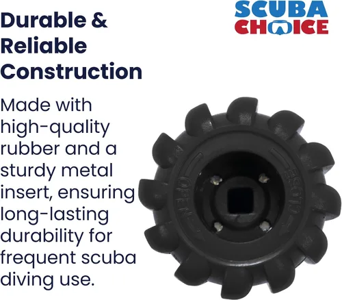 Vista 2 de Scuba Choice Scuba Diving Tank Valve Knob - Round