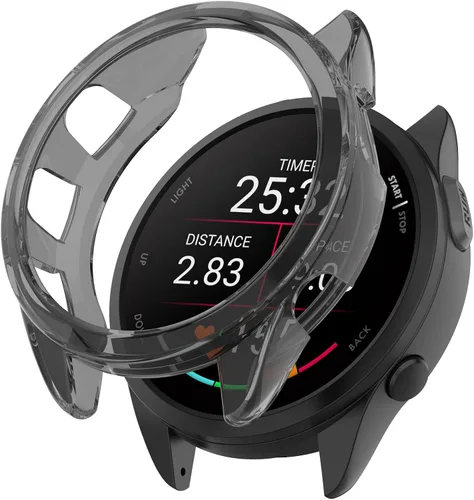 Vista 2 de Funda protectora de TPU compatible con Garmin Forerunner 165/Forerunner 165 Music TPU, funda protectora para reloj inteligente, suave y duradera