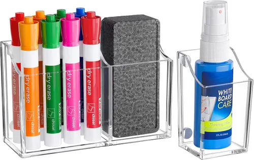 Vista 9 de HBlife Magnetic Dry Erase Marker Holder for Whiteboard Fridge Locker