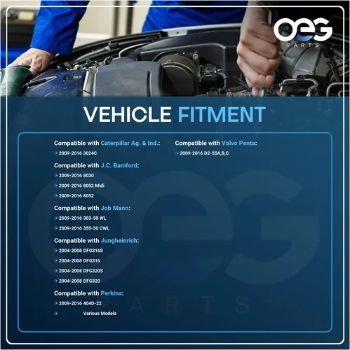 Vista 4 de OEG Parts Nuevo arrancador compatible con motor Perkins CAT Skid Steer 3cyl 4cyl 1850866, 3335930, 0001109035, U5MK8261, U85086710, U85086770