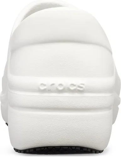 Vista 3 de Crocs Neria Pro II - Crocs embellecidos para mujer Zapatos de trabajo antideslizantes, blanco, 5