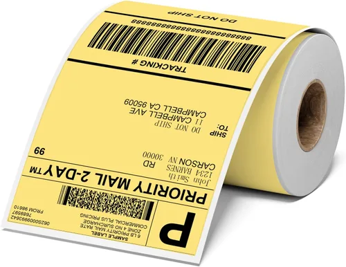 Vista 10 de 4x6 Thermal Labels, Shipping Address Label (Pack of 250 4x6 Roll Labels) Blue Labels Compatible with JADENS, ASprink, Phomemo, Rollo, Zebra