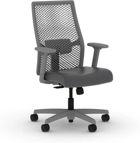 Vista 10 de HON Ignition 2.0 ReActiv - Silla de oficina ergonómica, silla de escritorio de malla con soporte lumbar, inclinación de sincronización avanzada