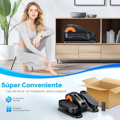 Vista 7 de GUGTTR Under Desk Elliptical Machine, Electric Elliptical Leg Exerciser for Seniors Fully Assembled, Quiet & Portable Electric Seated Pedal