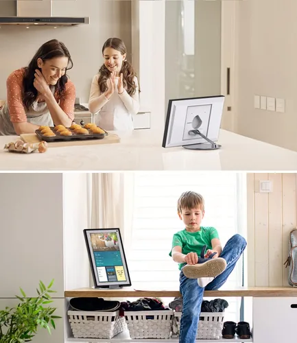 Vista 6 de Soporte compatible con Echo Show 15/21, base giratoria de 360°