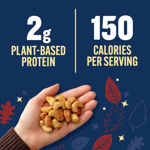Vista 4 de PLANTERS Anacardos de sidra de manzana, proteína a base de plantas, 13