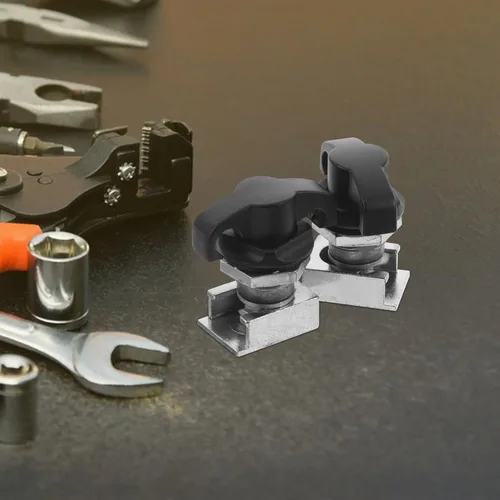 Vista 8 de 2pcs T-Handle Latch Locks Zinc Alloy Keyless Cam Locks for Truck Tool Box Cabinet Door Equipment Box with Base