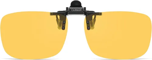Vista 13 de Gafas de sol polarizadas con clip de metal abatibles y sin montura para gafas graduadas Negro