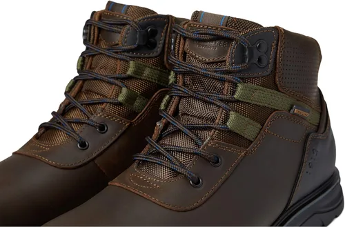 Vista 6 de Nunn Bush Luxor - Botas alpinas impermeables para hombre, de piel ligera marrón Crazy Horse