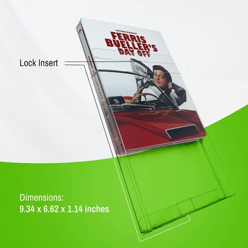 Vista 3 de EcoTEK Protectors Paquete de 20 protectores Blu Ray Steelbook y vitrina, compatibles con 4K Steelbook, Arrow Video y Criterion (paquete de 20)