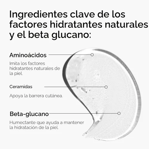 Vista 2 de The Ordinary Factores hidratantes naturales + beta glucano, hidratante de gel ligero para hidratación durante todo el día, tamaño de viaje, 1 onza