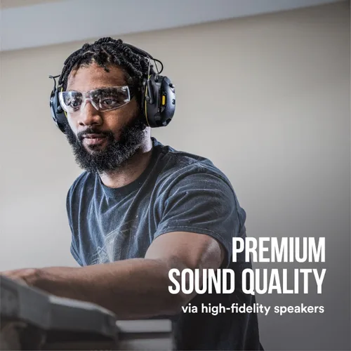 Vista 8 de 3M WorkTunes Connect - Protector auditivo inalámbrico con tecnología Bluetooth, protección auditiva Bluetooth con una calificación de reducción