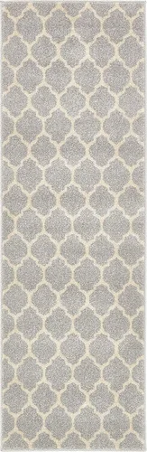 Vista 99 de Unique Loom Trellis Collection - Alfombra de área de Filadelfia, rectangular de 2 pies 2 pulgadas x 3 pies, color morado y marfil