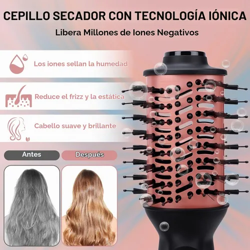 Vista 3 de Pequeño cepillo secador de pelo de un solo paso Secador iónico Eliminar