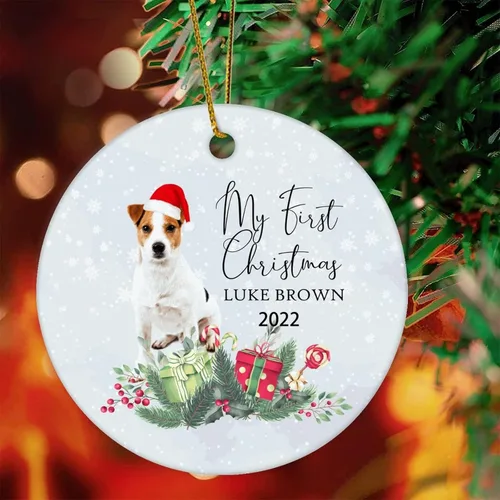 Vista 8 de 1st First Christmas Pet Ornament 2022 Dog Christmas Bauble Custom Ornament Dog Lover Gifts Personalised Dog Name Ornament English Cocker Spaniel Gift