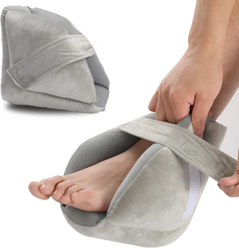 Vista 7 de Fanwer Protectores de talón para úlceras por presión, almohada de suplemento de pies, cojines de talón para aliviar el dolor de talón, úlceras por